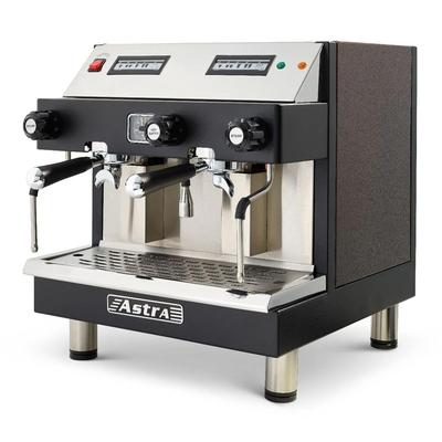 Astra M2C 014 Automatic Commercial Espresso Machine w/ 2 Groups, 2 Steam Valves, & 2 Hot Water Valve - 220v/1ph, Semi-Automatic, Compact