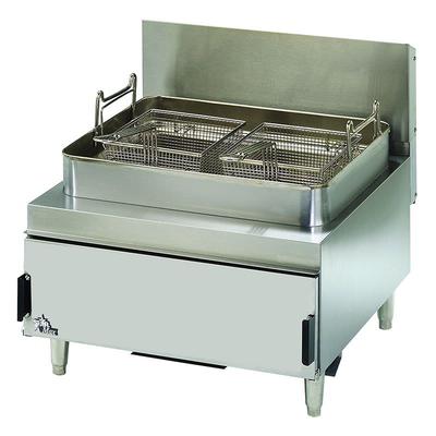 Star 630FF Star-Max Countertop Commercial Gas Fryer - (1) 30 lb Vat, Twin Baskets, Liquid Propane, Stainless Steel, Gas Type: LP