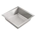 Winco FDS-1010 Floor Drain Strainer, 10" x 10" x 2 5/8", Stainless Steel