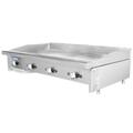 Turbo Air TAMG-48 Radiance 48" Gas Commercial Griddle w/ Manual Controls - 3/4" Steel Plate, Natural Gas, Stainless Steel, Gas Type: NG