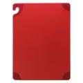 San Jamar CBG152012RD Saf-T-Grip Cutting Board, 15 x 20 x 1/2 in, NSF, Red, 0.5 in