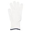 San Jamar DFG1000-M D-Shield Medium Cut Resistant Glove - Synthetic Fiber, White w/ Blue Wrist Band