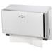 San Jamar T1950XC Wall Mount Mini Paper Towel Dispenser for C Fold or Multifold - Steel, Matte Chrome, Silver