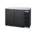 Beverage Air BB48HC-1-PT-B-27 Hydrocarbon Series 48" Bar Refrigerator - 4 Swinging Solid Doors, Black, 115v, Black Exterior