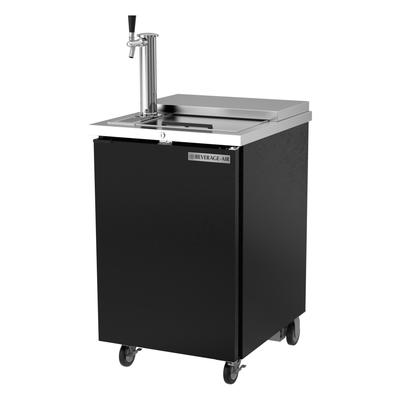 Beverage-Air BM23HC-C-B 24" Kegerator Commercial Beer Dispenser w/ (1) Keg Capacity - (1) Column, Black, 115v, 1 Keg Capacity, Club Top