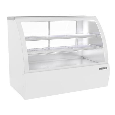 Beverage-Air CDR5HC-1-W 60-1/4" Full Service Deli Case w/ Curved Glass - (3) Levels, 120v, Refrigerated, White