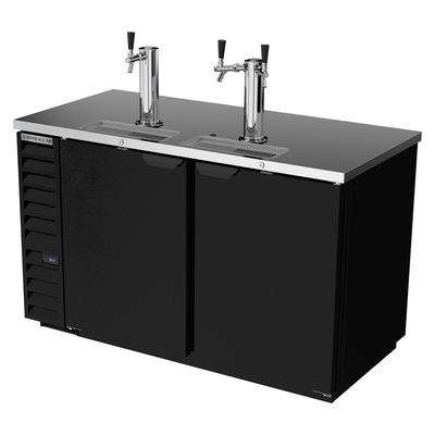 Beverage-Air 59" Kegerator Beer Dispenser - 3 Keg Capacity, 3 Column, Black, 115v, DD58HC-1-B