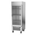 Beverage Air HBF27HC-1-G 30" 1 Section Reach In Freezer, (1) Glass Door, 115v, 3 Shelves, Horizon Series, Silver