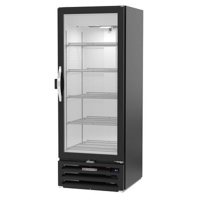 Beverage-Air MMR12HC-1-B-IQ 25 1/8" MarketMax 1 Section Glass Door Merchandiser - 1 Right Hinge Door, Black, 115v, Smart Lock, Black Exterior