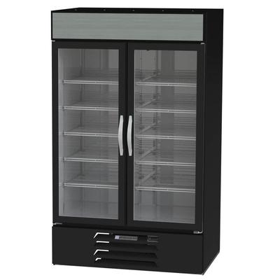 Beverage-Air MMR44HC-1-B-IQ 47" MarketMax 2 Section Glass Door Merchandiser - 2 Left/Right Hinge Swing Doors, Black, 115v