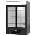 Beverage Air MMR45HC-1-B MarketMax 52" 2 Section Glass Door Merchandiser, (2) Sliding Doors, 115v, Black