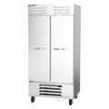 Beverage Air RB35HC-1S 39 1/2" 2 Section Reach In Refrigerator - (2) Left/Right Hinge Solid Doors, 115v, 50 LB, Silver