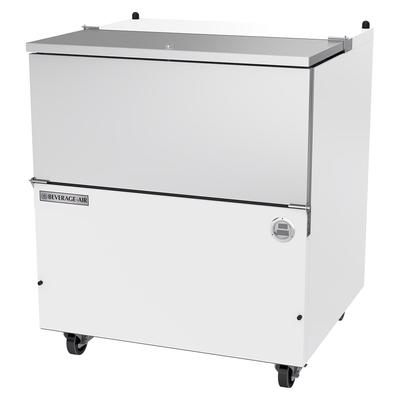 Beverage-Air SM34HC-W Milk Cooler w/ Top & Side Access - (512) Half Pint Carton Capacity, 115v, 8 Milk Crate Capacity, White