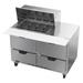 Beverage Air SPED48HC-12M-4 48" Sandwich/Salad Prep Table w/ Refrigerated Base, 115v, Stainless Steel