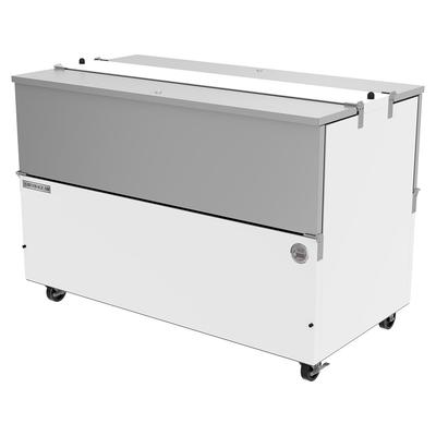 Beverage Air ST58HC-W Milk Cooler w/ Top & Side Access - (1024) Half Pint Carton Capacity, 115v, Dual Access, Central Floor Drain, White