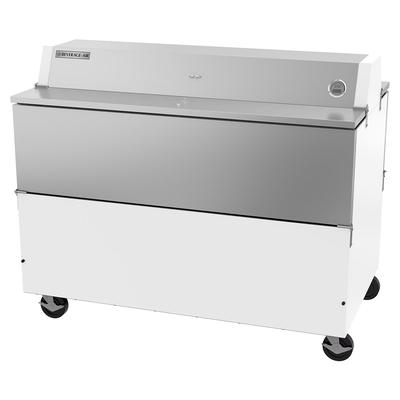 Beverage-Air STF58HC-1-W Milk Cooler w/ Dual Top & Side Access - 1024 Half Pint Carton Capacity, 115v, Dual Access, Central Floor Drain, White