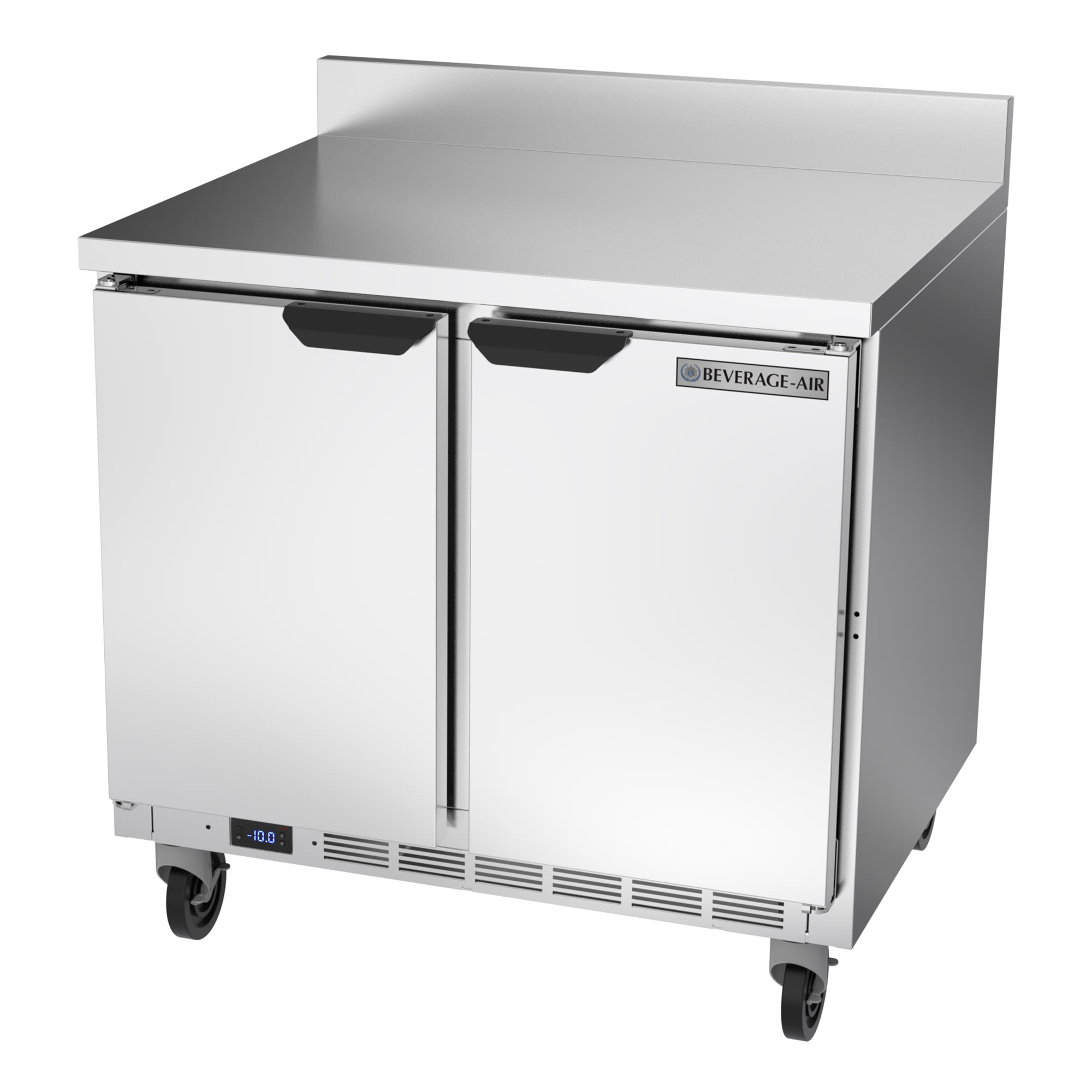 Beverage-Air WTF36AHC-FIP 36" W Worktop Freezer w/ 2 Section & 2 Doors, 115v, Silver