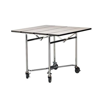 Lakeside 416 RED 36" Square Table Room Service Cart, Red