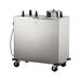 Lakeside E6200 36 1/2" Heated Mobile Dish Dispenser w/ (2) Columns - Stainless, 120v, Silver