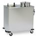 Lakeside E6209 Express Heat 36 1/2" Heated Mobile Dish Dispenser w/ (2) Columns - Stainless, 120v, Silver