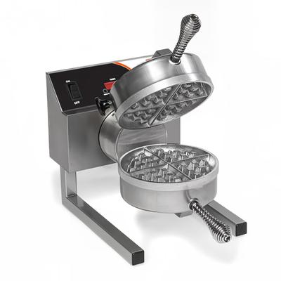 Nemco 7020-S208 Single Classic Belgian Commercial Waffle Maker w/ Removable Cast Aluminum Grids, 980W, 20 Waffles Per Hr., 7