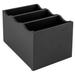 Cal-Mil 1244-96 3 Compartment Cutlery Holder - Midnight Bamboo, Black