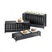 Cal-Mil 1247-7 Rectangular Buffet Riser - 21"W x 7 1/2"D x 6 1/2"H, Iron, Black