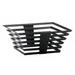 Cal-Mil 1466-5-13 12" Square Buffet Riser - 7"H, Metal, Black