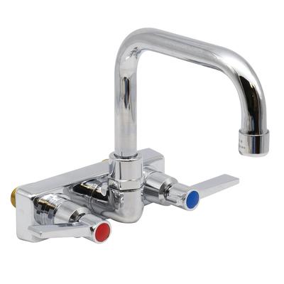 Advance Tabco K-123 Splash Mount Faucet - 6" Spout, 4" Centers, Lead Free, 6" Extended Spout