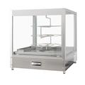 Doyon DRPR3 20 1/8" Rotating Heated Pizza Merchandiser w/ 3 Levels, 120v, Stainless Steel