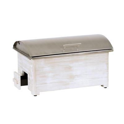 Cal-Mil 22505-113 8 qt Rectangular Chafer w/ Hinged Lid & Chafing Fuel Heat, Beige