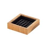 Cal-Mil 330-4-60 4" Square Drip Tray, Bamboo, Brown