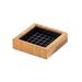 Cal-Mil 330-4-60 4" Square Drip Tray, Bamboo, Brown