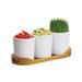 Cal-Mil 3647-32-99 (3) Compartment Bar Garnish Tray, White