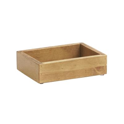 Cal-Mil 3932-99 Rectangular Condiment Caddy - 7 1/4" x 5 1/2" x 6 1/2"H, Wood, Brown