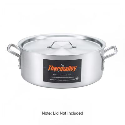 Browne 5814418 20 qt Aluminum Braising Pot, Silver