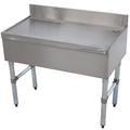 Advance Tabco CRD-4 Challenger 48" Bar Type Modular Drainboard w/ 4" Splash, Stainless, 48" x 21", Stainless Steel