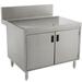 Advance Tabco PRSCD-24-36 36" Stationary Storage Cabinet w/ Hinged Doors, 29" Front To Back, Stainless Steel