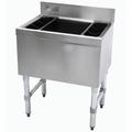 Advance Tabco SLI-12-30-7 30" Underbar Basics Cocktail Station w/ 98 lb Ice Bin, Stainless Steel, 7-Circuit Cold Plate, 30" x 18"