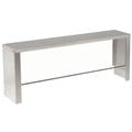 Advance Tabco TSS-2 Countertop Serving Shelf Breath Guard, 31 13/16", Single Service, Acrylic Shield, Stainless Steel Sides, Clear
