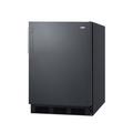 Summit CT663BK 24" Refrigerator Freezer w/ Cycle Defrost, 5.1 cu ft, Black, 115v