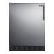 Summit FF708BLSSADALHD 23 5/8" Undercounter Refrigerator w/ (1) Section & (1) Door, 115v, Silver