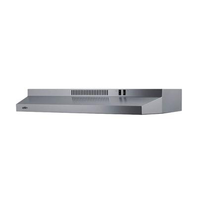Summit H36RSS 36"W Under Cabinet Ductless Range Hood with Two-speed Fan - Stainless Steel, 115v, Silver