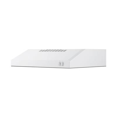 Summit HC24WW 24"W Under Cabinet Convertible Range Hood with Two-speed Fan - Steel, White, 115v