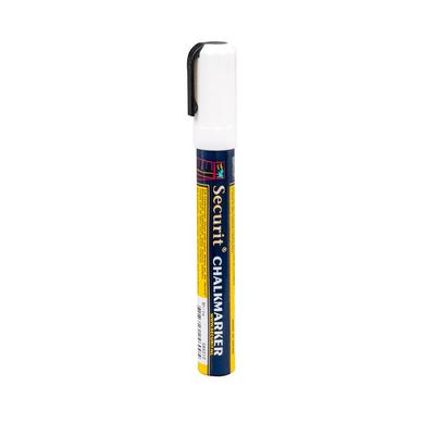 American Metalcraft SMA510V4WT Securit Small Tip Chalk Marker, White