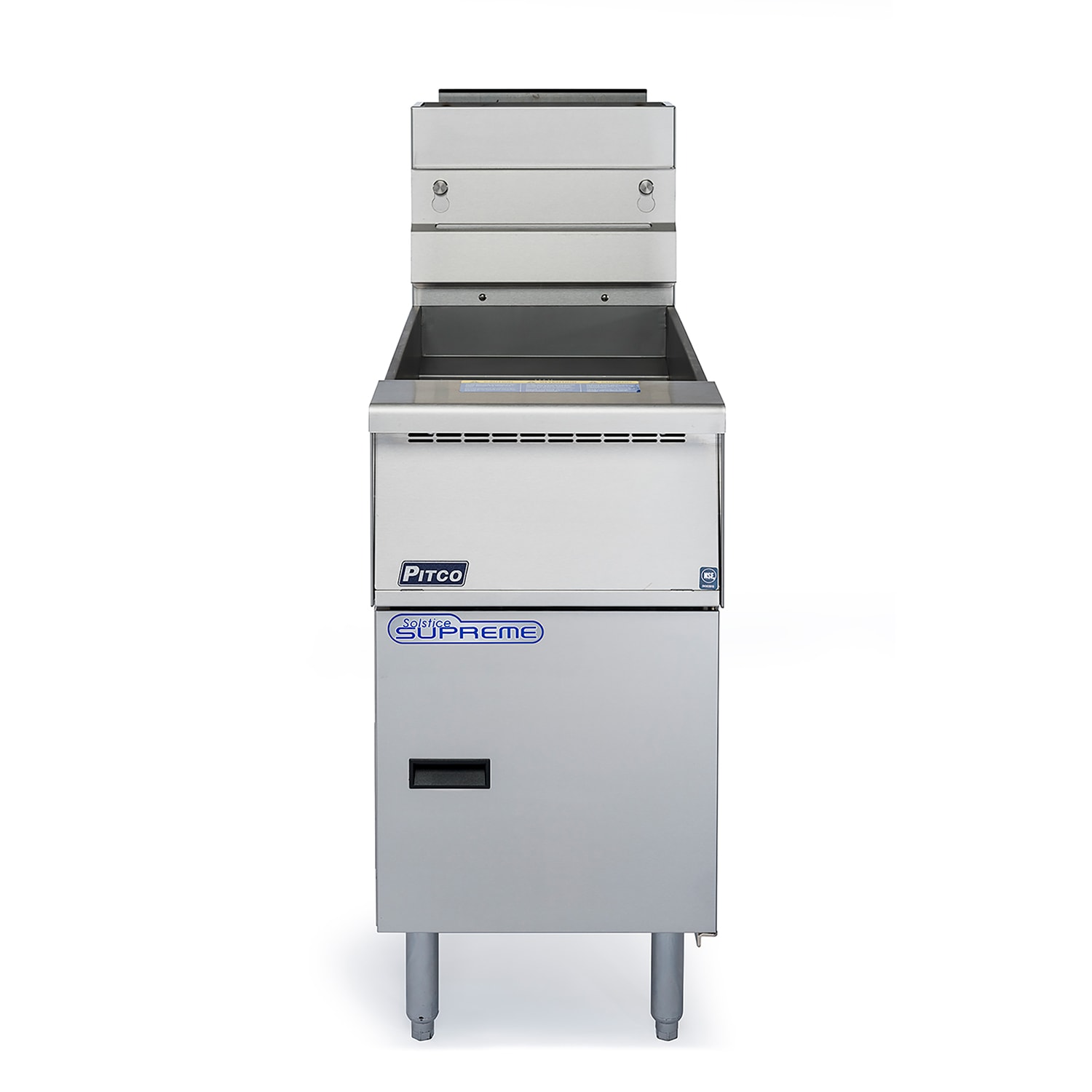 Pitco SSH55-1FD NG Commercial Gas Fryer - 50 lb Vat, Floor Model, NG, Stainless Steel, Gas Type: NG