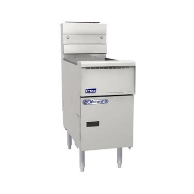 Pitco SSH55-3FD LP Commercial Gas Fryer - (3) 50 lb Vats, Floor Model, LP, Stainless Steel, Gas Type: LP