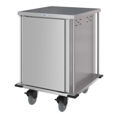 Dinex DXPTQC2T1D12 TQ Compact 12 Tray Ambient Meal Delivery Cart, Silver