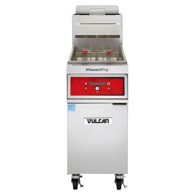 Vulcan 1TR85CF LP Commercial Gas Fryer - 90 lb Vat, Floor Model, Liquid Propane, Filtration System, 90,000 BTU, Stainless Steel, Gas Type: LP