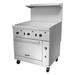 Vulcan 36S-36GT 36" Commercial Gas Range w/ Full Griddle & Standard Oven, Liquid Propane, 36" Width, Stainless Steel, Gas Type: LP